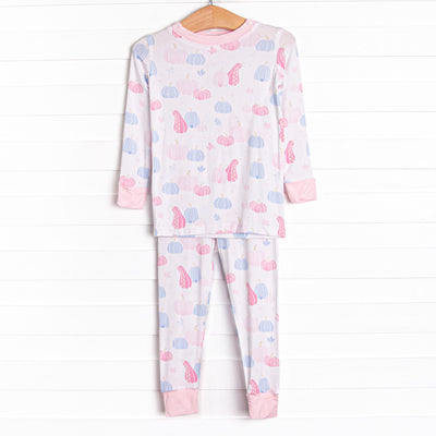 Autumn Aura Bamboo Pajama Set, Pink