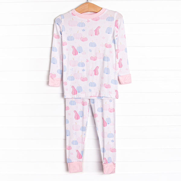 Autumn Aura Bamboo Pajama Set, Pink