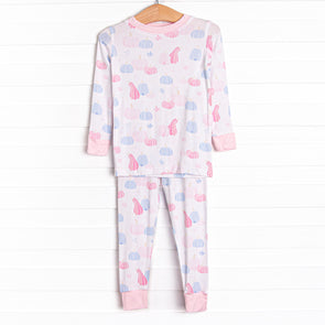 Autumn Aura Bamboo Pajama Set, Pink