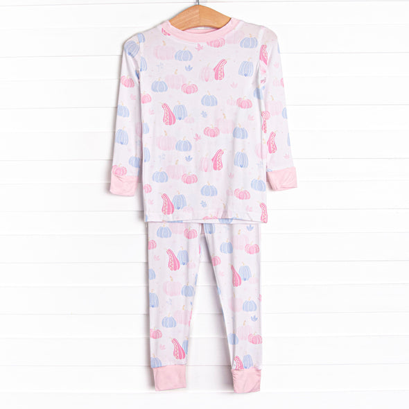Autumn Aura Bamboo Pajama Set, Pink