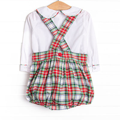 Bleu: Clark Classic Long Sleeve Bubble Set, Red Plaid