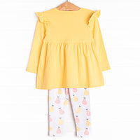 Perfect Pear Legging Set, Yellow