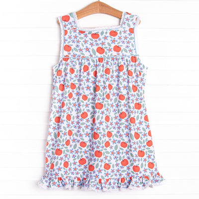 Apple Fields Dress, Blue