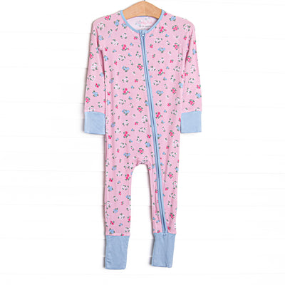 Floral Finds Bamboo Zippy Pajama, Pink
