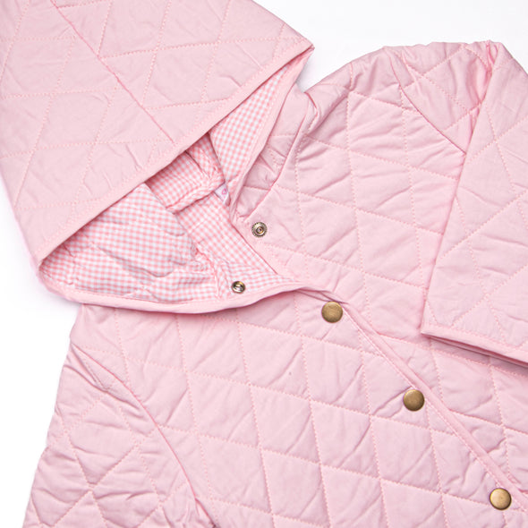 Rosemary Quilted Coat, Pink