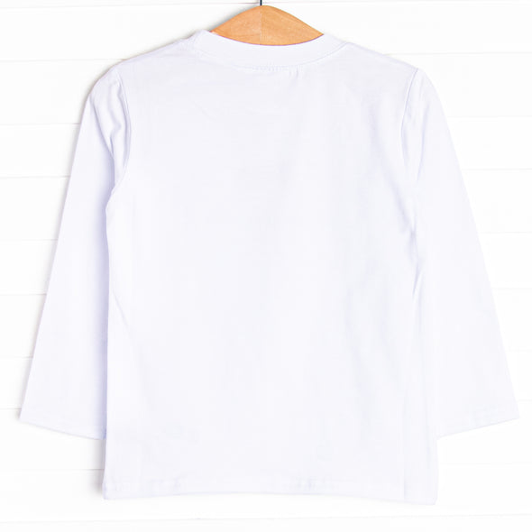 Go Dog Go Applique Top, White