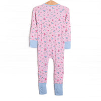 Floral Finds Bamboo Zippy Pajama, Pink