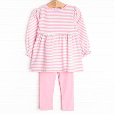Go Dog Go Applique Legging Set, Pink