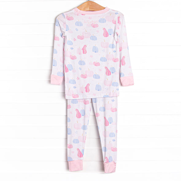 Autumn Aura Bamboo Pajama Set, Pink
