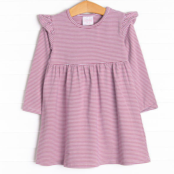 Kara Dress, Purple Stripe