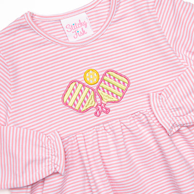 In a Pickle Applique Legging Set, Pink