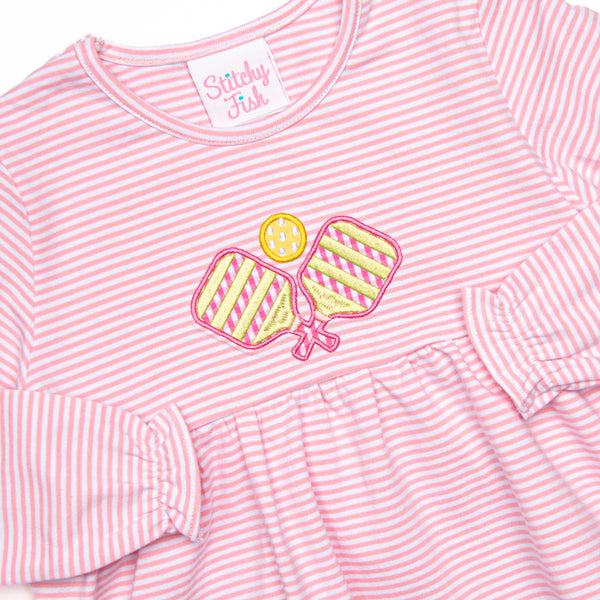 In a Pickle Applique Legging Set, Pink