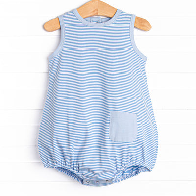 Noah Pocket Bubble, Medium Blue Stripe