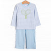 Totally Tennis Applique Pant Set, Blue