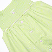 Fresh Air Flowers Applique Dress, Green