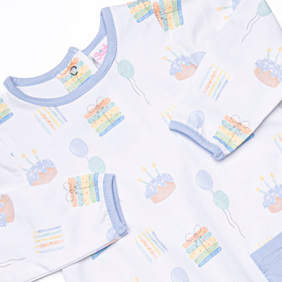 You're Invited Long Sleeve Bubble, Blue