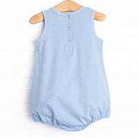 Noah Pocket Bubble, Medium Blue Stripe