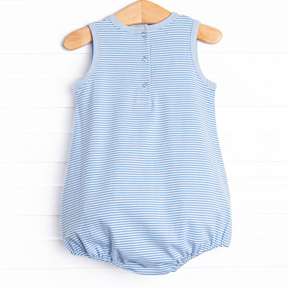 Noah Pocket Bubble, Medium Blue Stripe