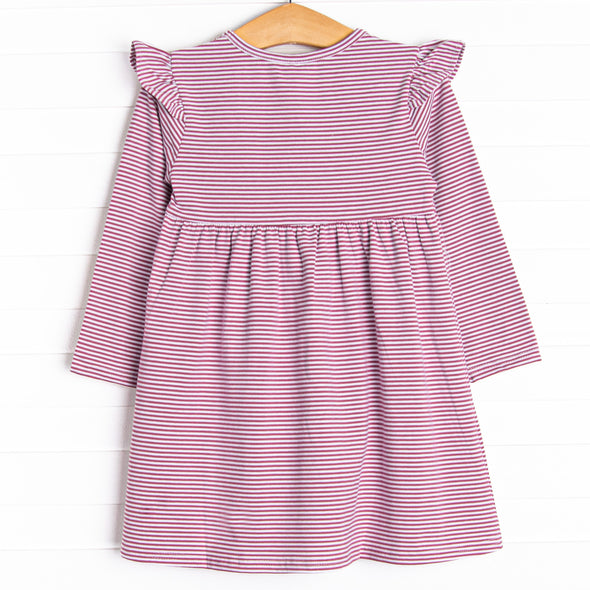 Kara Dress, Purple Stripe