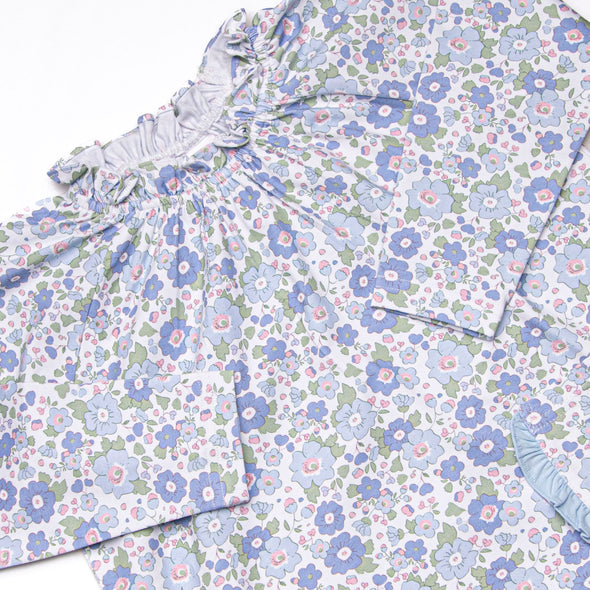 Bellflower Beauty Ruffle Pocket Legging Set, Blue