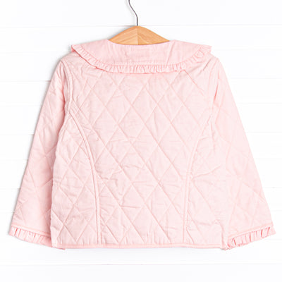 Parker Ruffle Coat, Pink