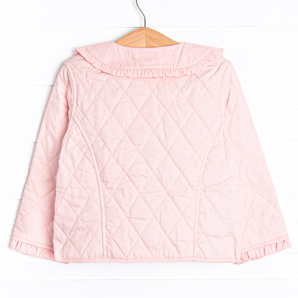 Parker Ruffle Coat, Pink