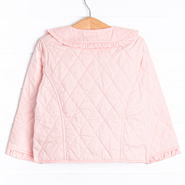 Parker Ruffle Coat, Pink
