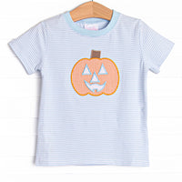 Cutest Carving Applique Top, Blue
