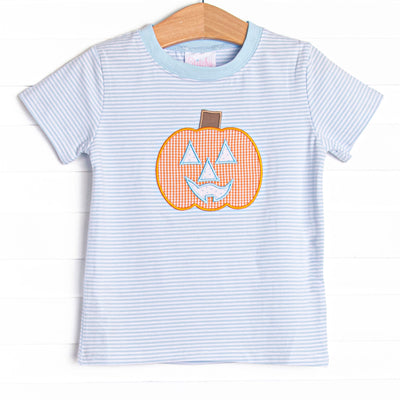 Cutest Carving Applique Top, Blue