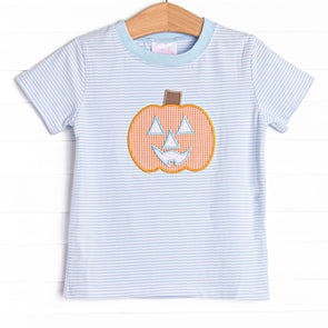 Cutest Carving Applique Top, Blue
