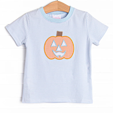 Cutest Carving Applique Top, Blue