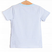 Cutest Carving Applique Top, Blue