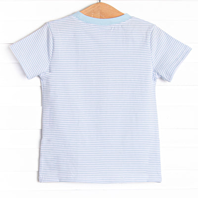 Cutest Carving Applique Top, Blue