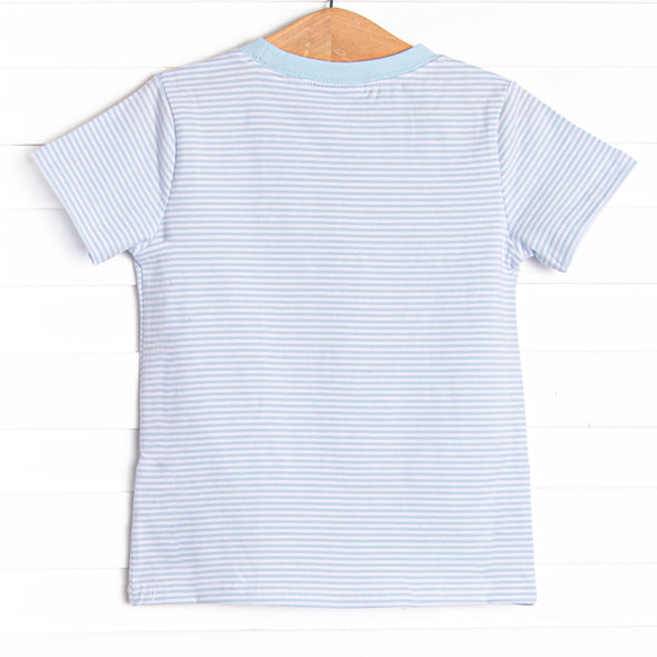 Cutest Carving Applique Top, Blue