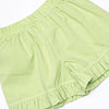Fresh Air Flowers Applique Short Set, Green