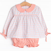 Plaid Promise Bloomer Set, Pink