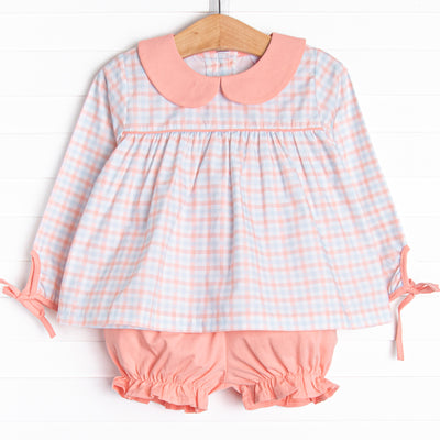 Plaid Promise Bloomer Set, Pink
