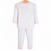 Sweet Pea Stripes Bamboo Pajama Set, Blue