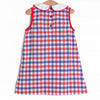 Plaid Patriot Dress, Red