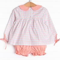 Plaid Promise Bloomer Set, Pink