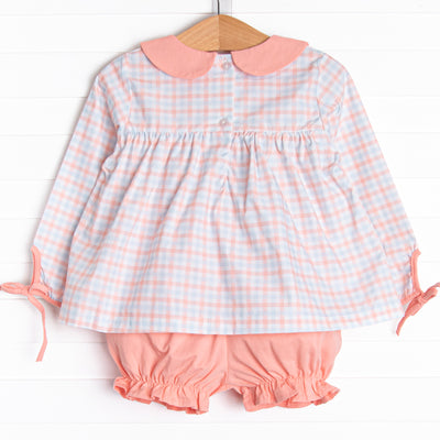 Plaid Promise Bloomer Set, Pink