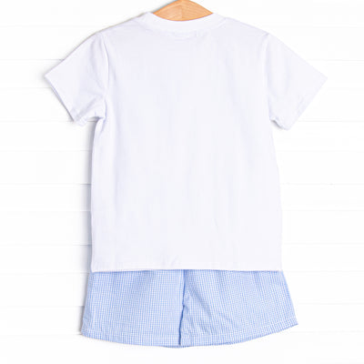 Blue Breeze Short Set, Blue