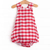 Checkerboard Charm Sunsuit, Red