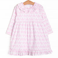 Feathersound Floral Dress, Pink