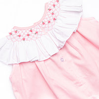Porcelain Petals Smocked Dress, Pink