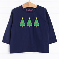 The tee is featured in six colors: Heather Gray, Soft Blue, Navy Blue, Ballerina Pink, Red, and White.