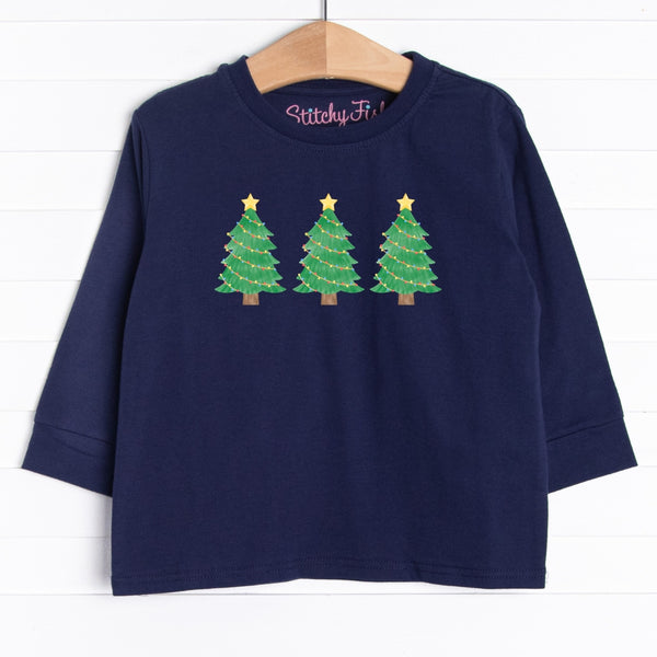The tee is featured in six colors: Heather Gray, Soft Blue, Navy Blue, Ballerina Pink, Red, and White.