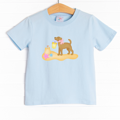 Beach Pail Pup Girl Graphic Tee