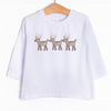 Reindeer Trio Long Sleeve Graphic Tee