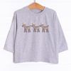 Reindeer Trio Long Sleeve Graphic Tee